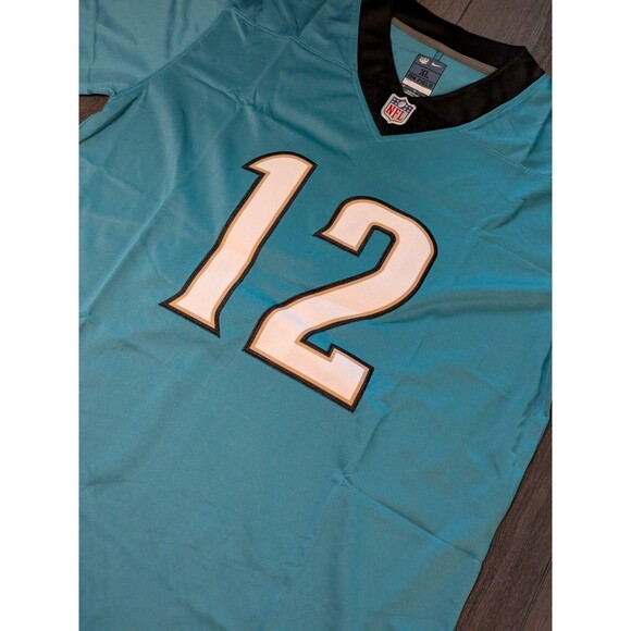 Travis Hunter #12 TEAL Jacksonville Jaguars Stitched Football Jersey XL - Picture 2 of 4